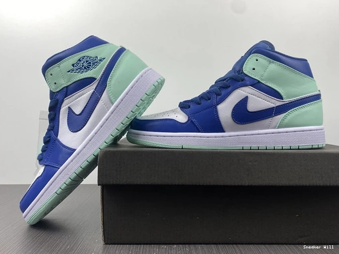 487 554724- Fashionable Mystic Mid 5334 Jordan1 Foam Mint Navy 0602